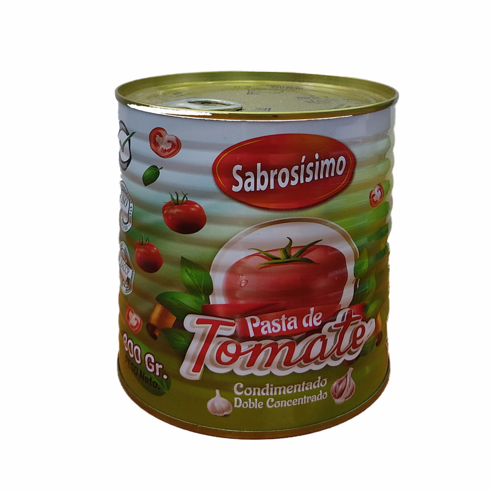 Pasta de tomate doble concentrado condimentado 800g