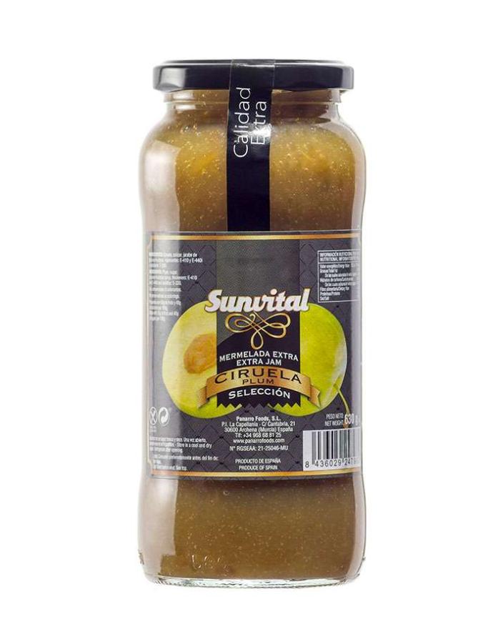 Mermelada de ciruela Sunvital frasco 340g