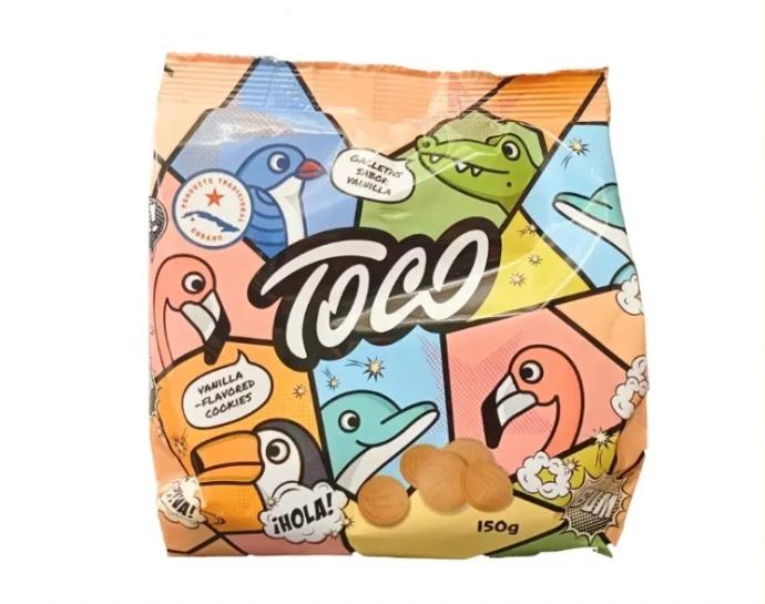 Galleta TOCO sabor Vainilla 150 g