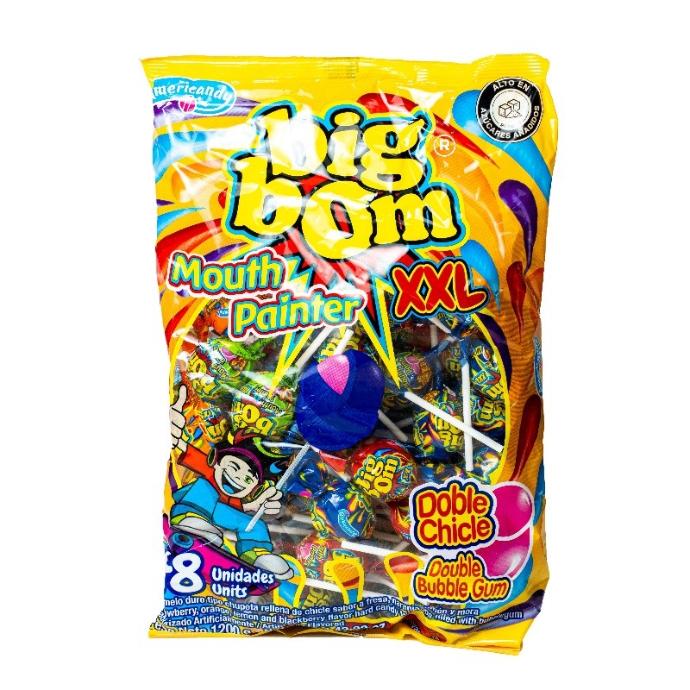 Chupa chupa Big Pop Pintalengua con chicle XXXL