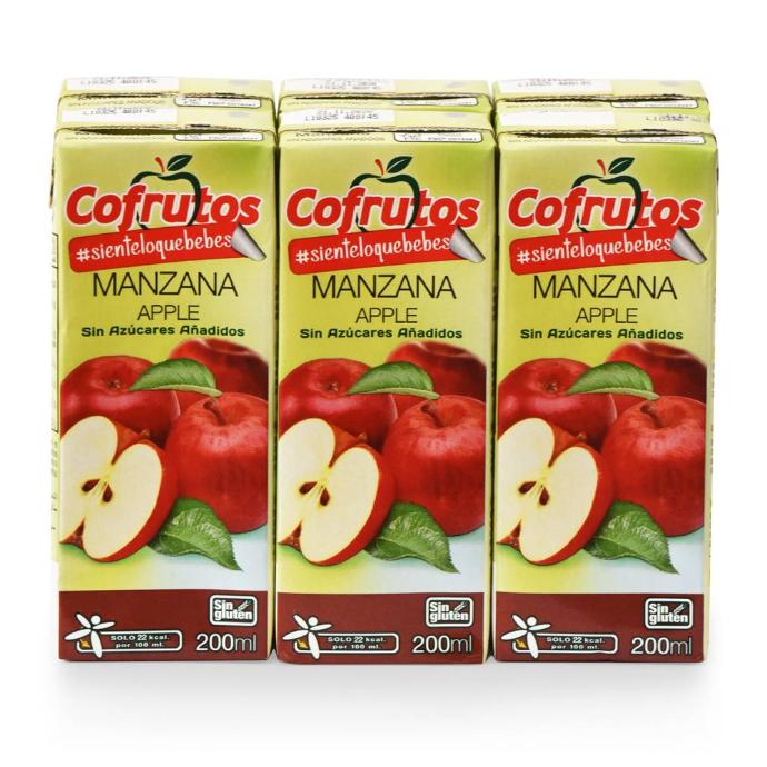 Néctar Cofrutos Manzana sin azúcar Mini brick 200ml