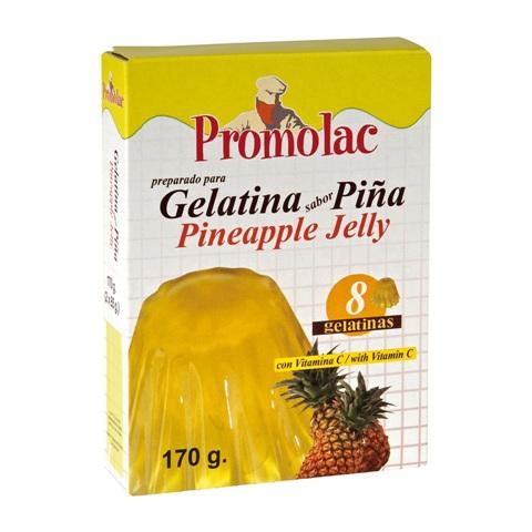 Gelatina Piña Promolac caja 170g
