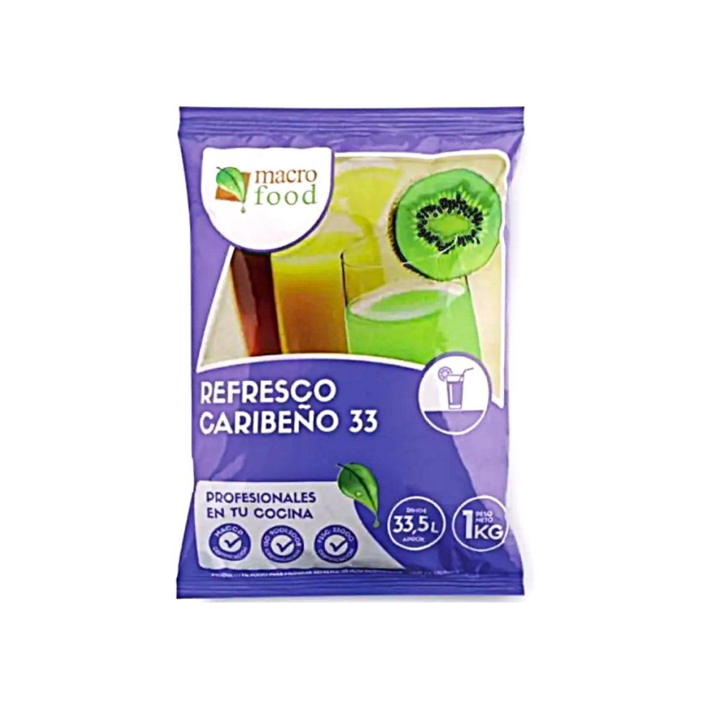 REFRESCOS 33 CARIBE DURAZNO 1KG