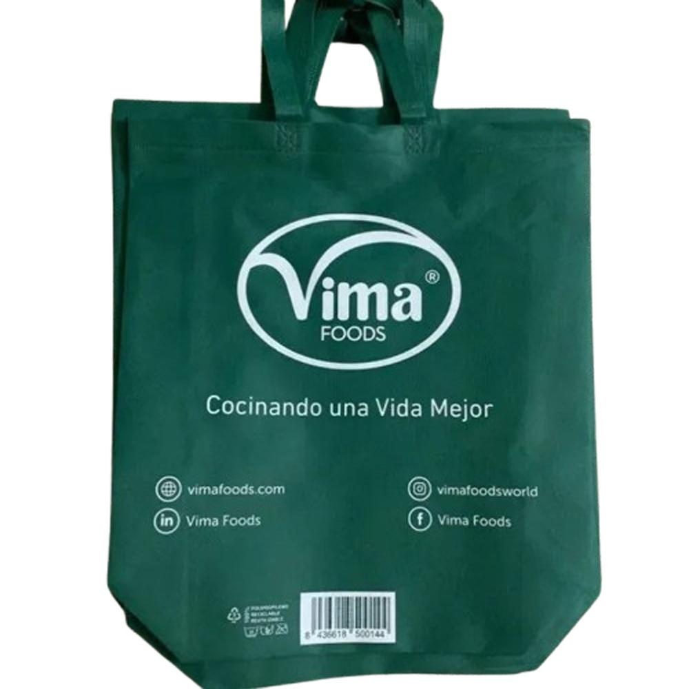 BOLSA NON-WOVEN VERDE, 40X40X12CM, 80G VIMA