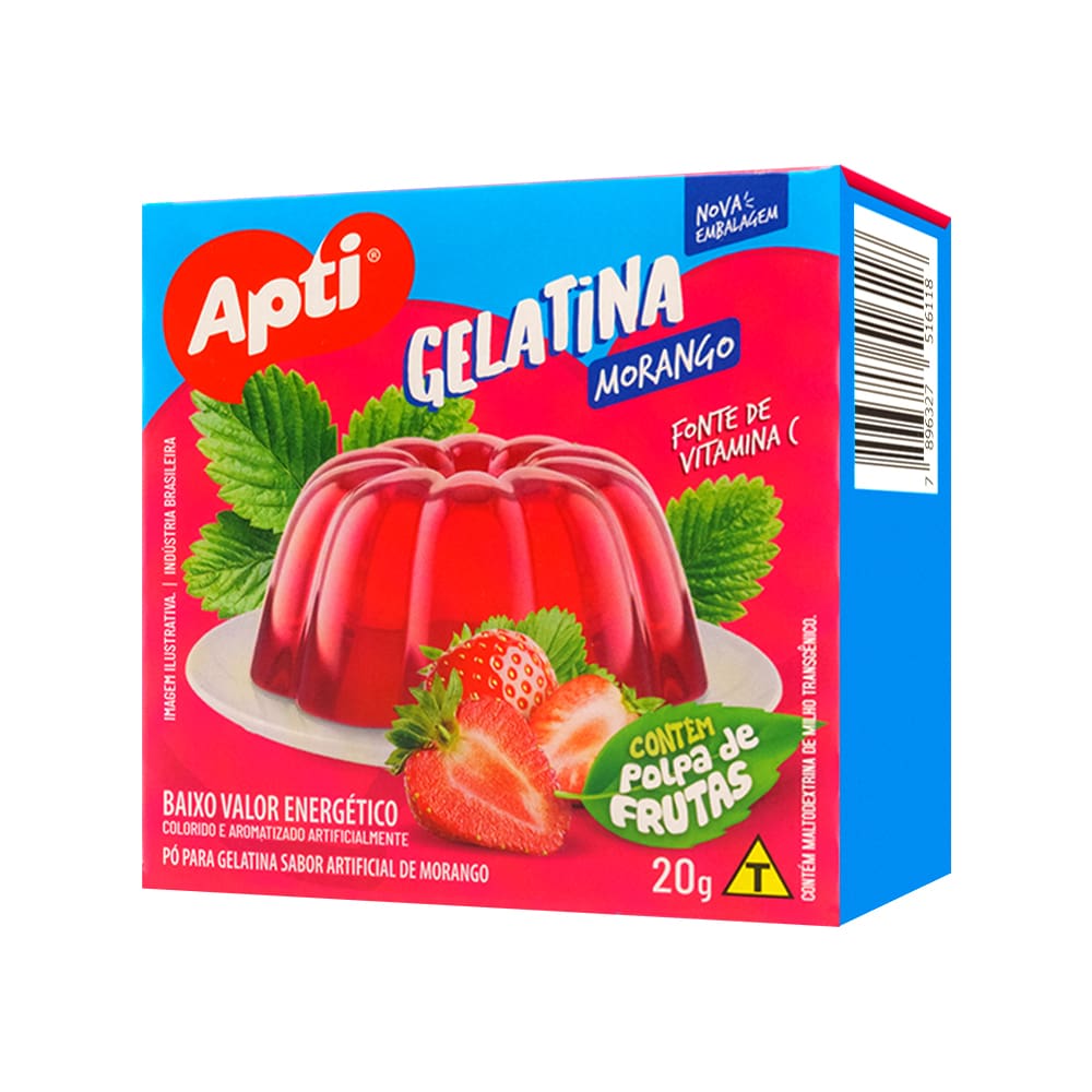 Gelatina sabor fresa APTI 20g