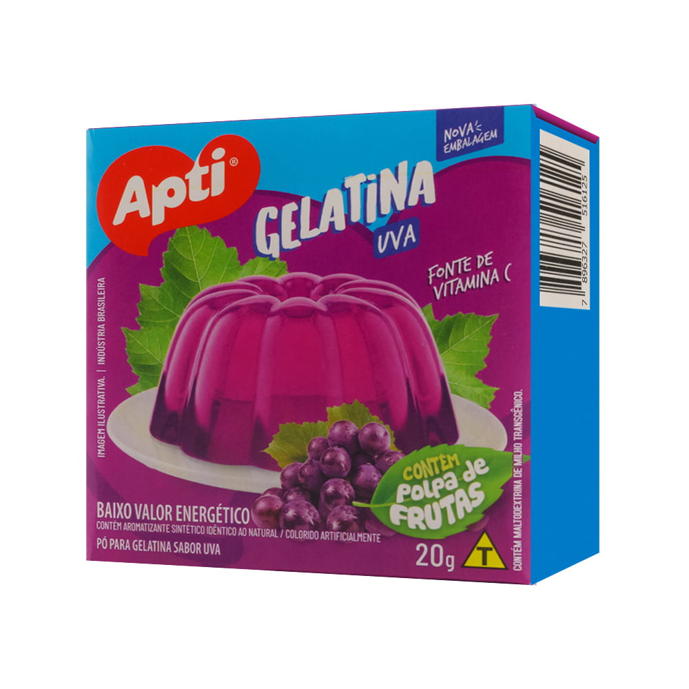Gelatina sabor uva APTI 20g
